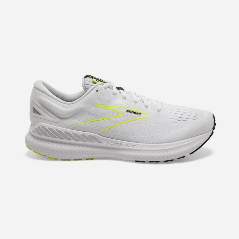 Tenis Brooks Glycerin Gts 19 Max Cushion - Zapatillas Para Correr En Asfalto Hombre - Blancas / Negr